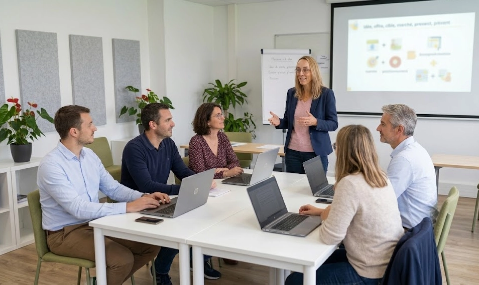 Groupe en formation IA pour l'emploi – session présentielle à Marne-la-Vallée – La Formaterie