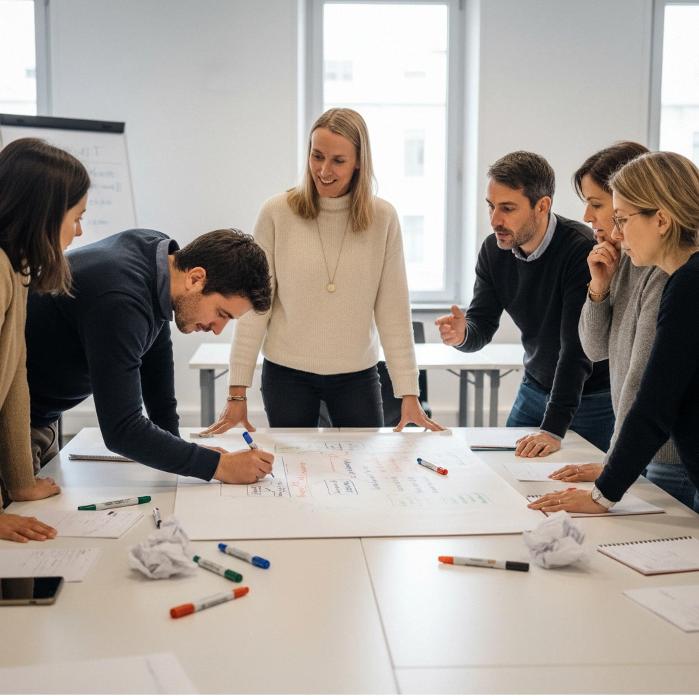 Atelier collectif en formation retour à l'emploi – clarification de projet professionnel en groupe