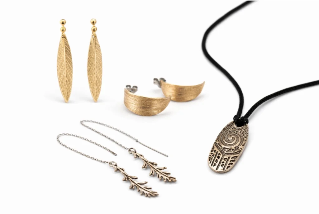 Bijoux en pate de métal